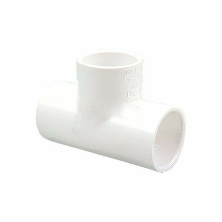 AMERICAN IMAGINATIONS 1.5 in.x 1.25 in. White Plastic PVC Reducing Tee AI-38254